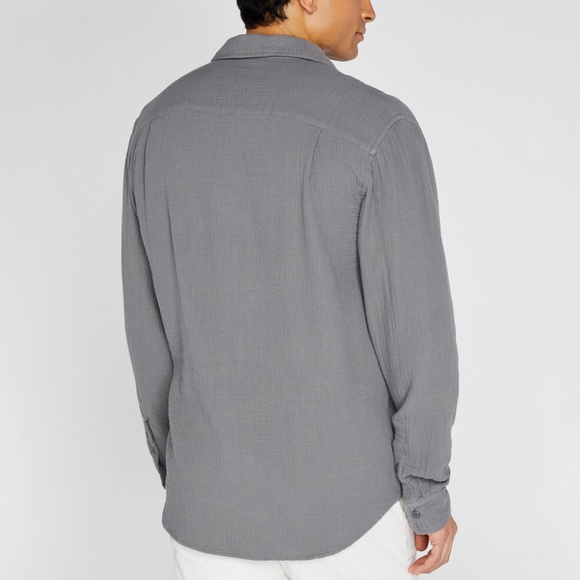 Long Sleeve Summer Doubleface Shirt - New With Tags - NEVER WORN - Grey - Picture 2 of 5